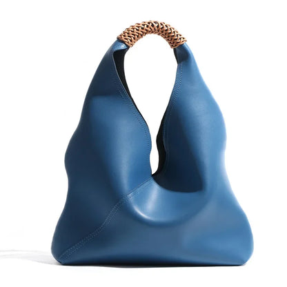 Hobo Bags- Genuine Leather Hobo Bag for Elegant Occasions- blue- Pekosa Women Fashion