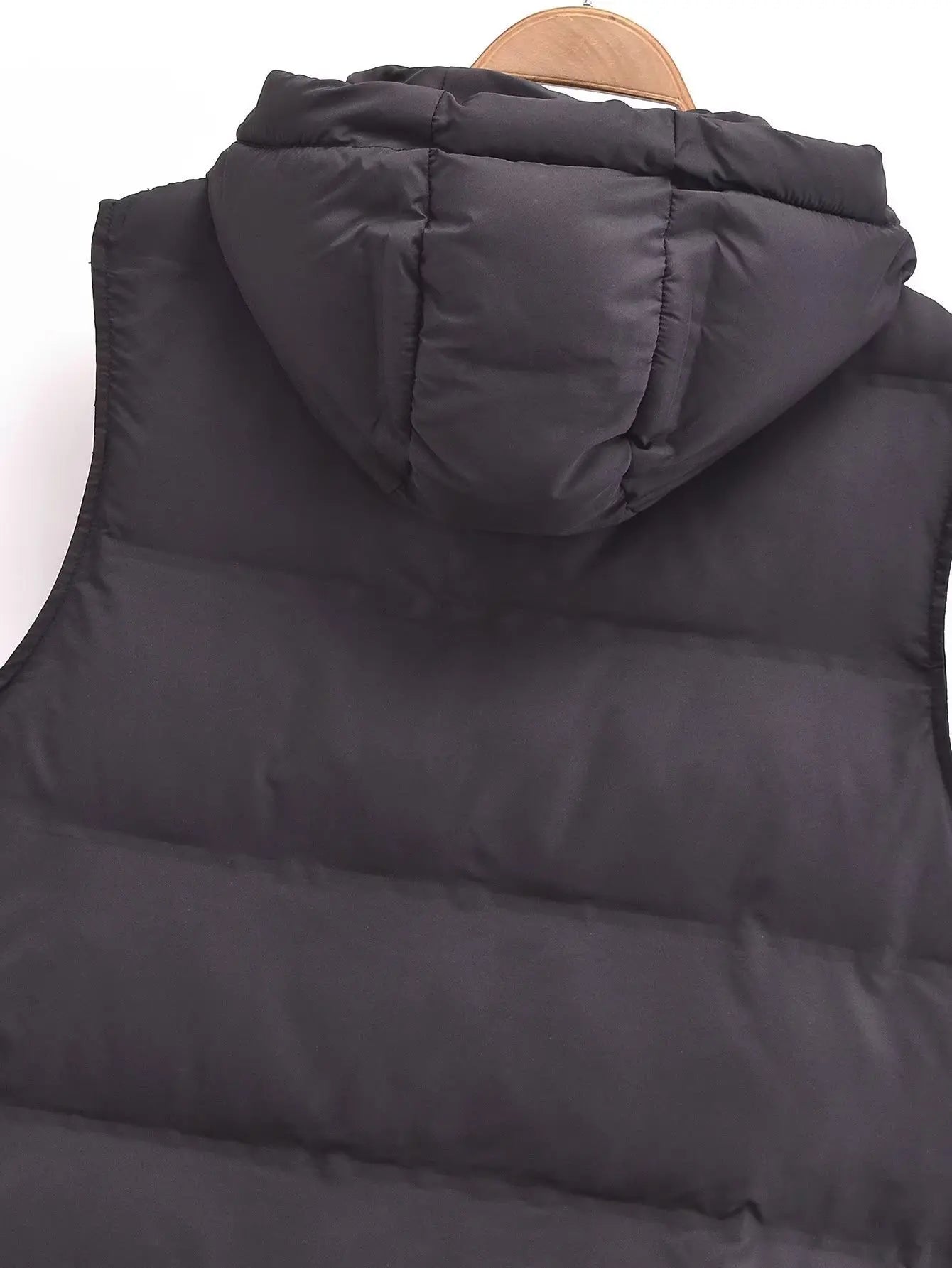 Hooded Vest - Cozy Hooded Puffer Vest for Chilly Days