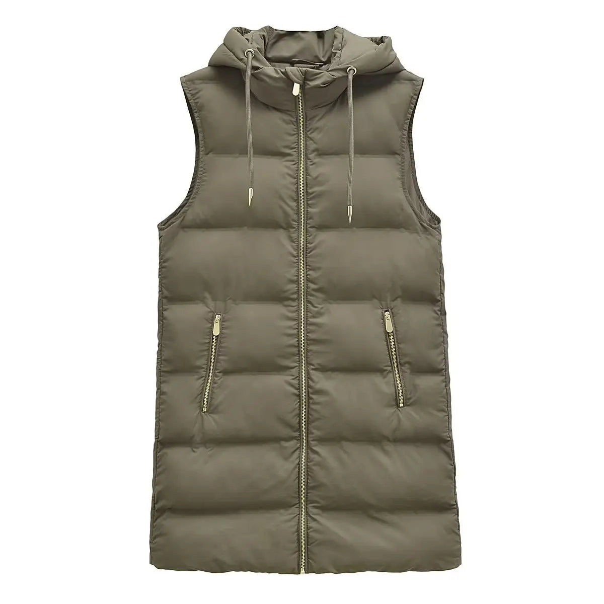 Hooded Vest - Cozy Hooded Puffer Vest for Chilly Days