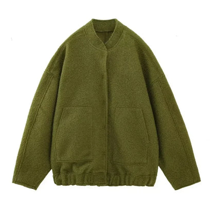 Jackets - Forest Whisper Casual Wool Jacket