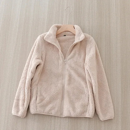 Jackets - Plush Polar Fleece Zip-Up Jacket for Women