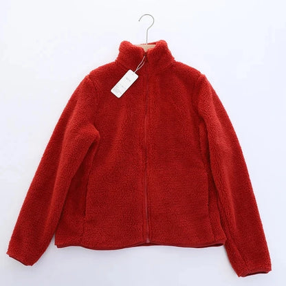 Jackets - Plush Polar Fleece Zip-Up Jacket for Women