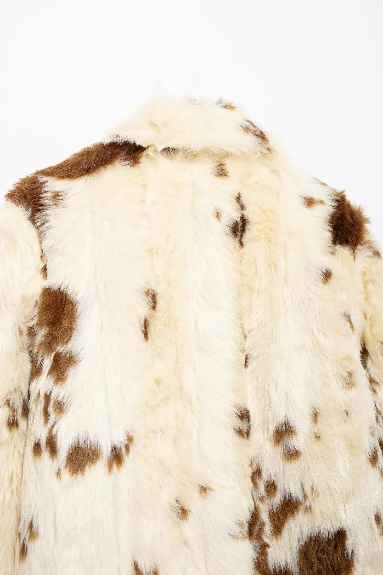 Jackets - Spotted Faux Fur Jacket – Women Winter Wear