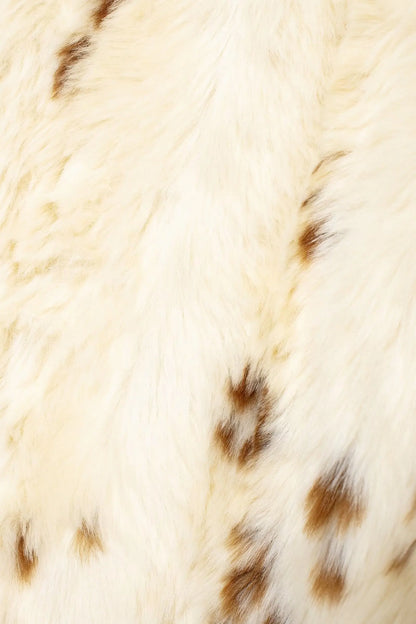 Jackets - Spotted Faux Fur Jacket – Women Winter Wear