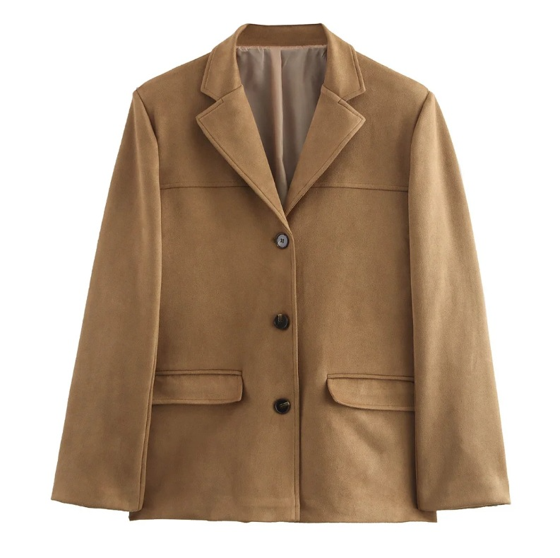 Jackets - Vintage Business Casual Faux Suede Coat