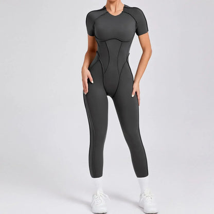 Jumpsuits - Gym Backless Jumpsuit Full-Length Sporty Pantsuits