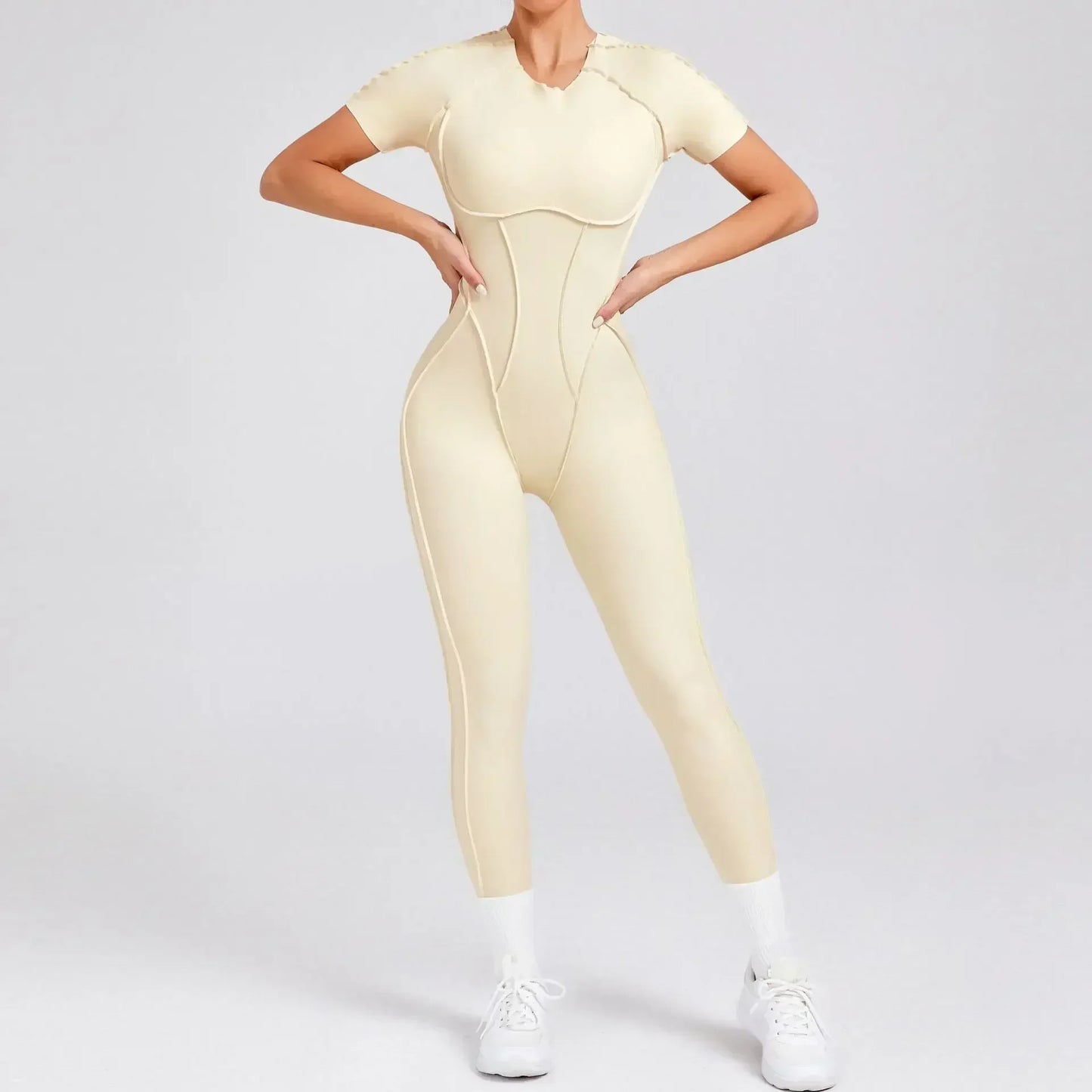 Jumpsuits - Gym Backless Jumpsuit Full-Length Sporty Pantsuits