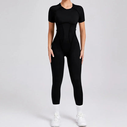 Jumpsuits - Gym Backless Jumpsuit Full-Length Sporty Pantsuits