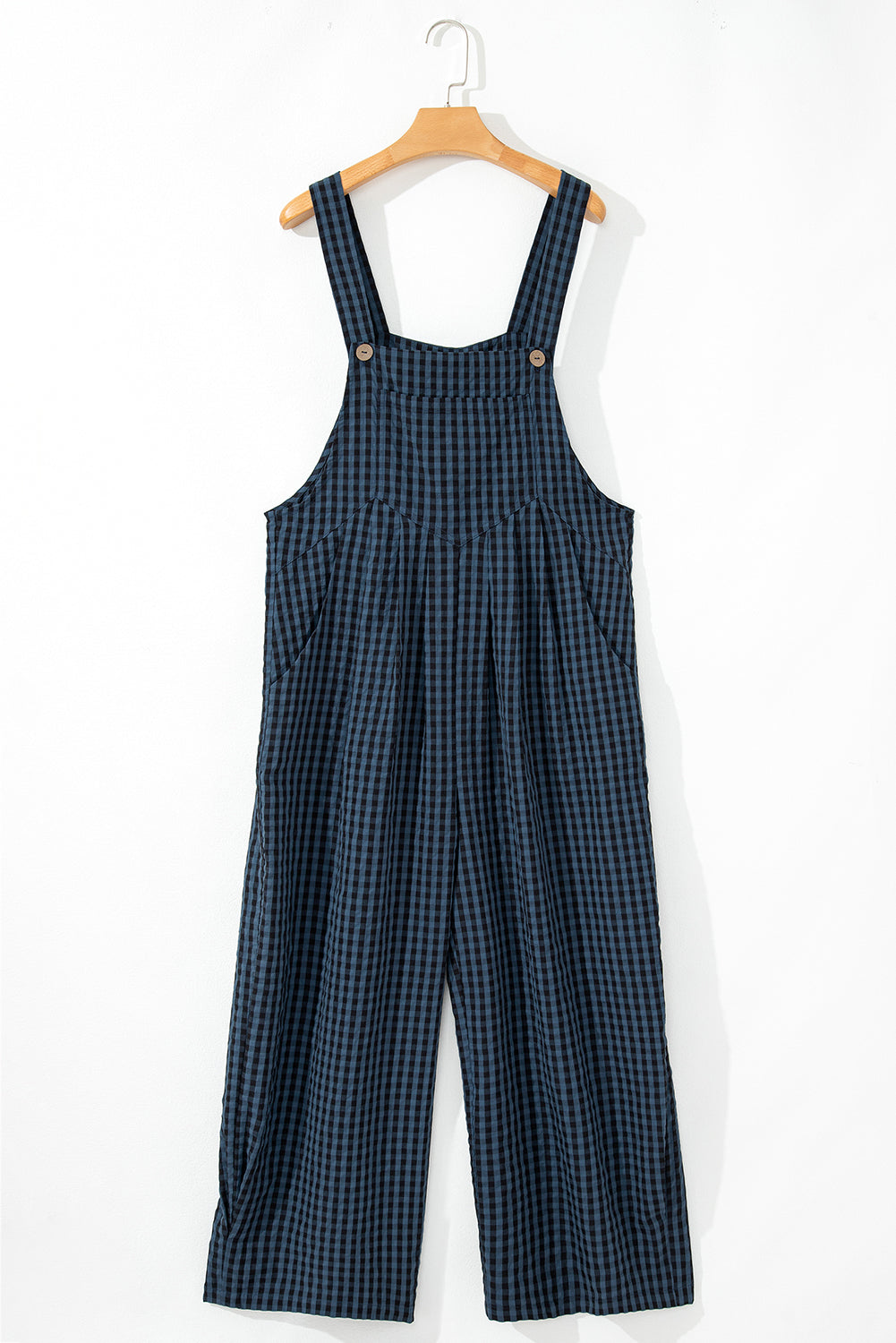 Jumpsuits & Rompers - Plaid Cotton Overalls Checkered Bib Pants