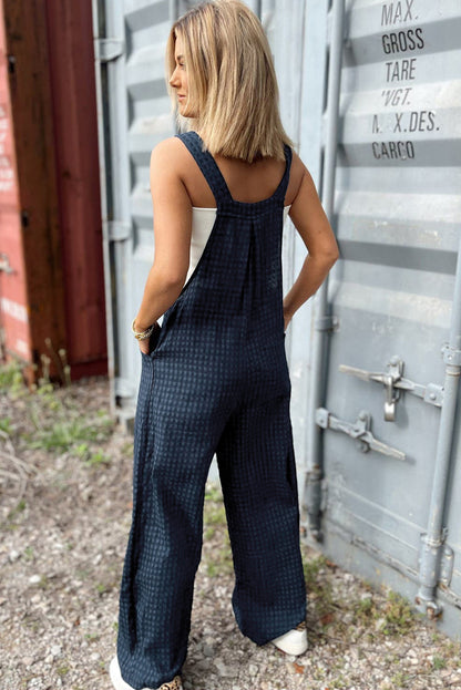 Jumpsuits & Rompers - Plaid Cotton Overalls Checkered Bib Pants