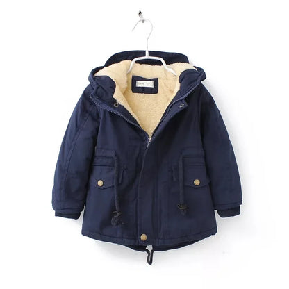 Kids Coats - Kids' Hooded Winter Coat Fleece-Lined Jackets