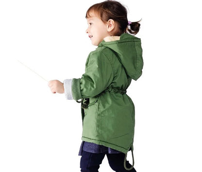 Kids Coats - Kids' Hooded Winter Coat Fleece-Lined Jackets