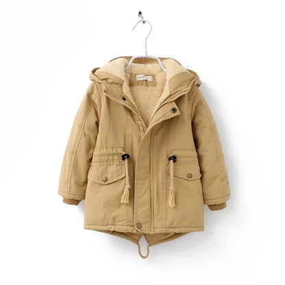 Kids Coats - Kids' Hooded Winter Coat Fleece-Lined Jackets