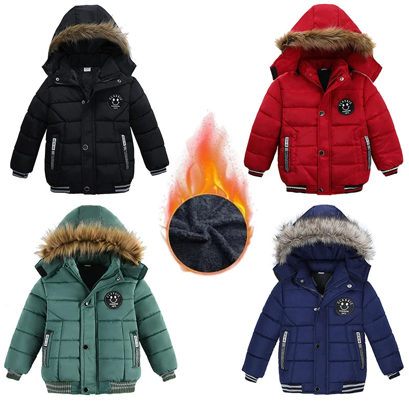 Kids Coats - Winter Hooded Puffer Coat - Kids' Parka Jacket