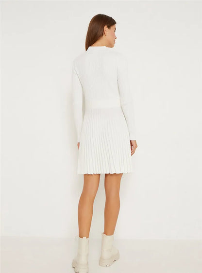 Knit Mini Dresses - Swing & Sway Knit Dress - Day to Night