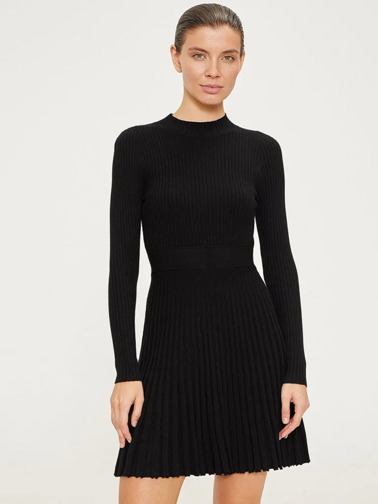 Knit Mini Dresses - Swing & Sway Knit Dress - Day to Night