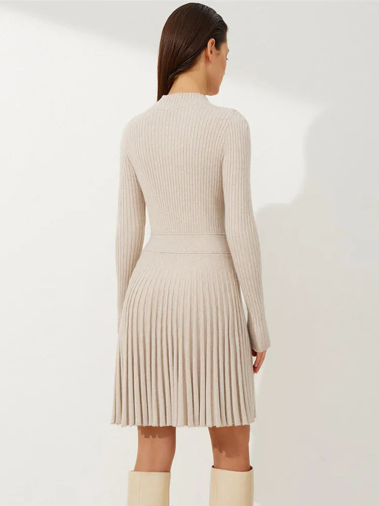 Knit Mini Dresses - Swing & Sway Knit Dress - Day to Night