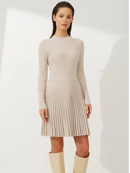 Knit Mini Dresses - Swing & Sway Knit Dress - Day to Night