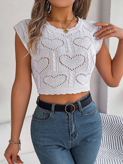 Love Knit Women's Sleeveless Crop Top