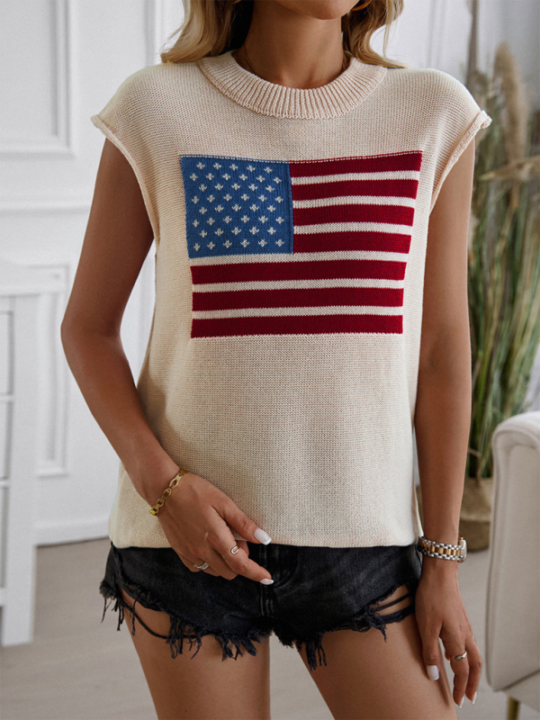 Knit Tops - Patriotic Pride Knit Top for National Holidays