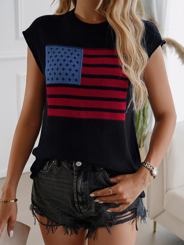 Knit Tops - Patriotic Pride Knit Top for National Holidays