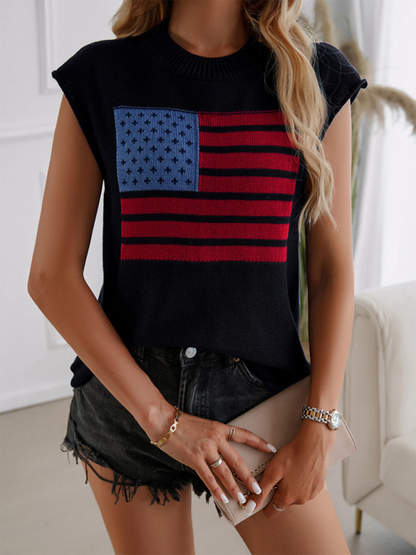 Knit Tops - Patriotic Pride Knit Top for National Holidays