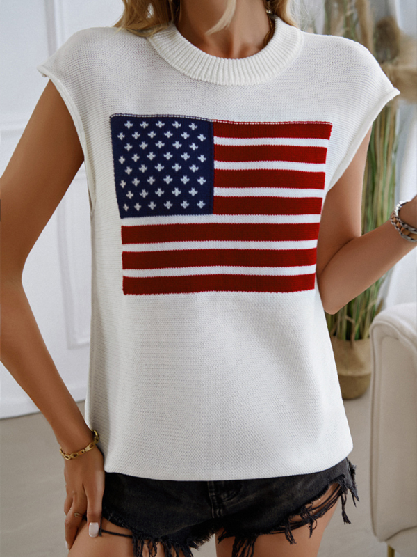 Knit Tops - Patriotic Pride Knit Top for National Holidays