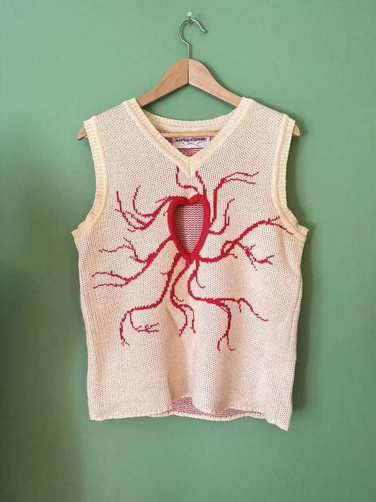 Knit Tops - Unisex Knit Top with Heart Cutout for Everyday Wear