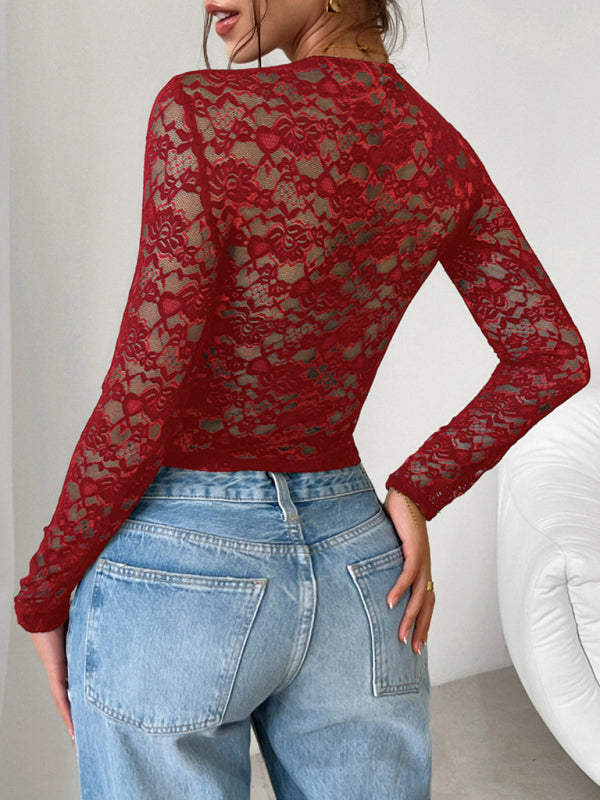 Lace Tops - Victorian Floral Lace Top