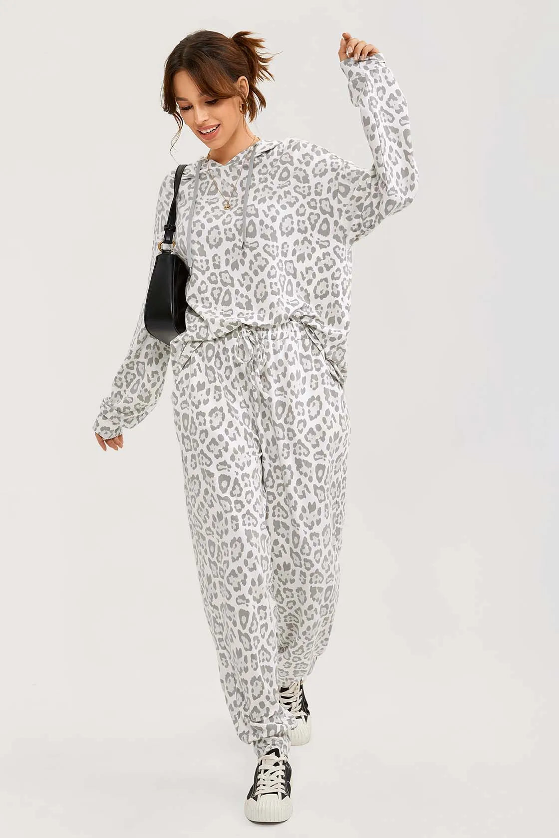 Loungewear - All-Day Soft Cotton Lounger Set with Hood