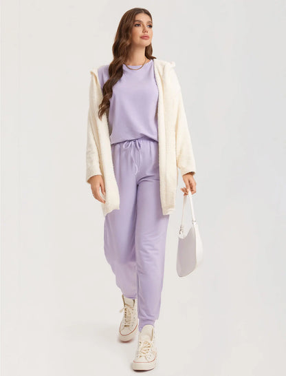 Loungewear - All-Day Soft Cotton Lounger Set with Hood