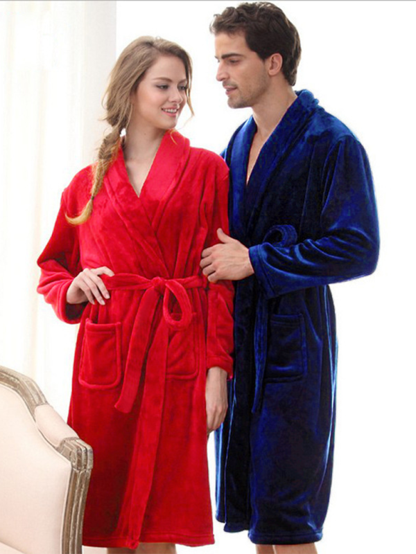 Loungewear - His & Hers Plush Fleece Robes - Multiple Colors