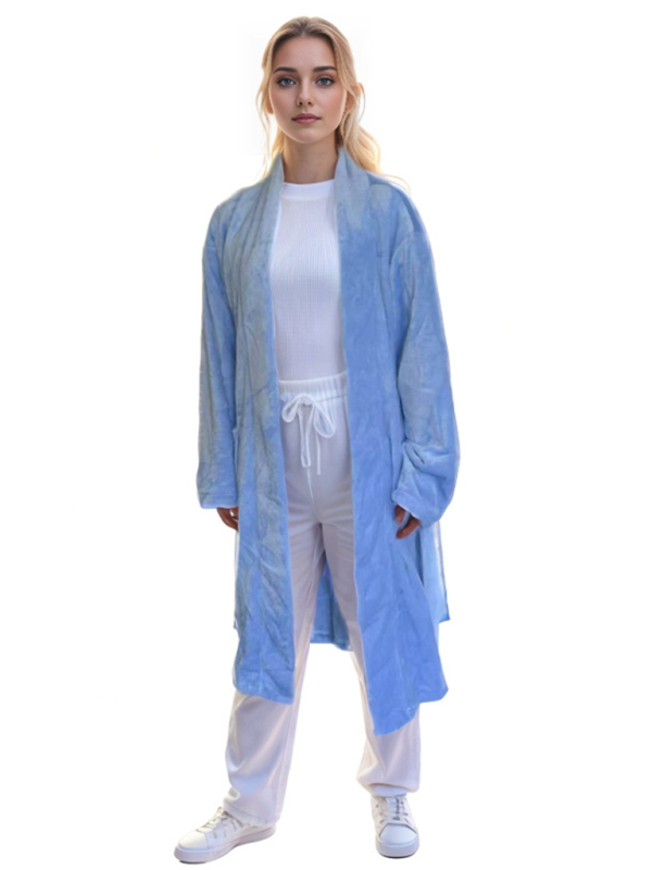 Loungewear Robes - Women's Lightweight Bathrobe with Pockets