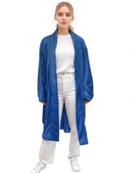 Loungewear Robes - Women's Lightweight Bathrobe with Pockets