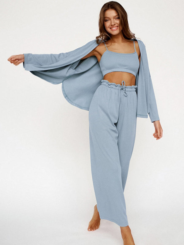 Loungewear Sets - Long Sleeves 3-Piece Loungewear Set – Beyond Luxury