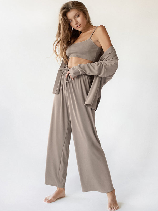 Loungewear Sets - Long Sleeves 3-Piece Loungewear Set – Beyond Luxury