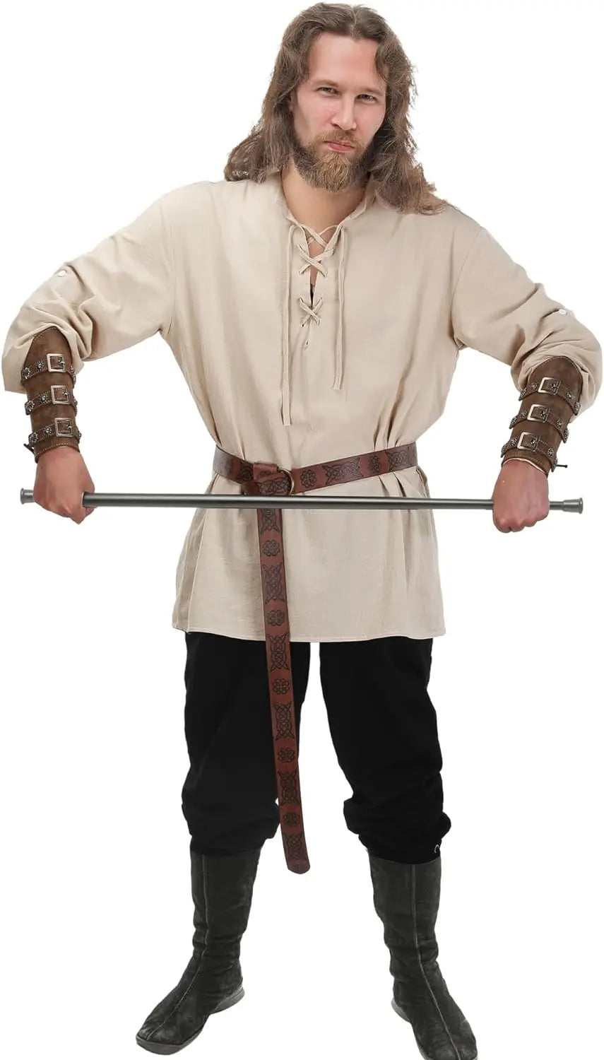 Male Halloween Costumes - 4 Pcs Medieval Maven Ensemble Kit - Halloween Best