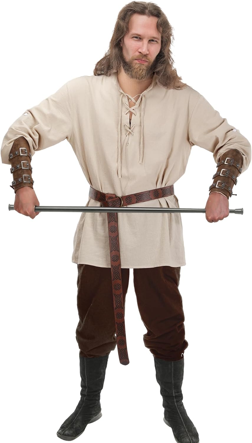 Male Halloween Costumes - 4 Pcs Medieval Maven Ensemble Kit - Halloween Best