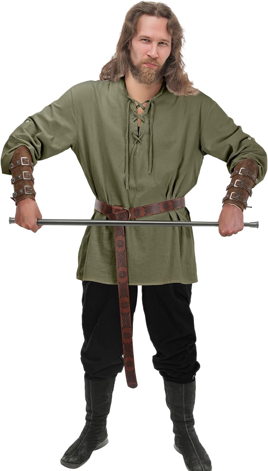 Male Halloween Costumes - 4 Pcs Medieval Maven Ensemble Kit - Halloween Best