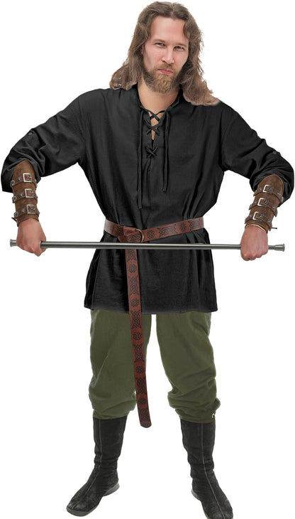 Male Halloween Costumes - 4 Pcs Medieval Maven Ensemble Kit - Halloween Best