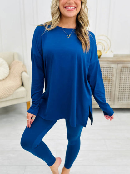 Matching Sets - Asymmetrical Pullover & Leggings Matching Set