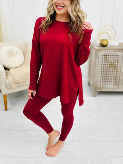 Matching Sets - Asymmetrical Pullover & Leggings Matching Set