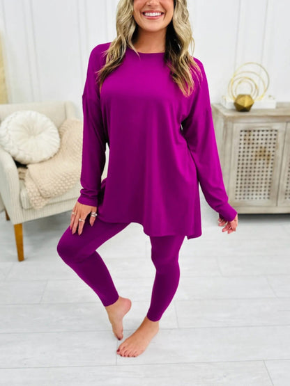 Matching Sets - Asymmetrical Pullover & Leggings Matching Set