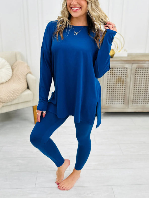 Matching Sets - Asymmetrical Pullover & Leggings Matching Set