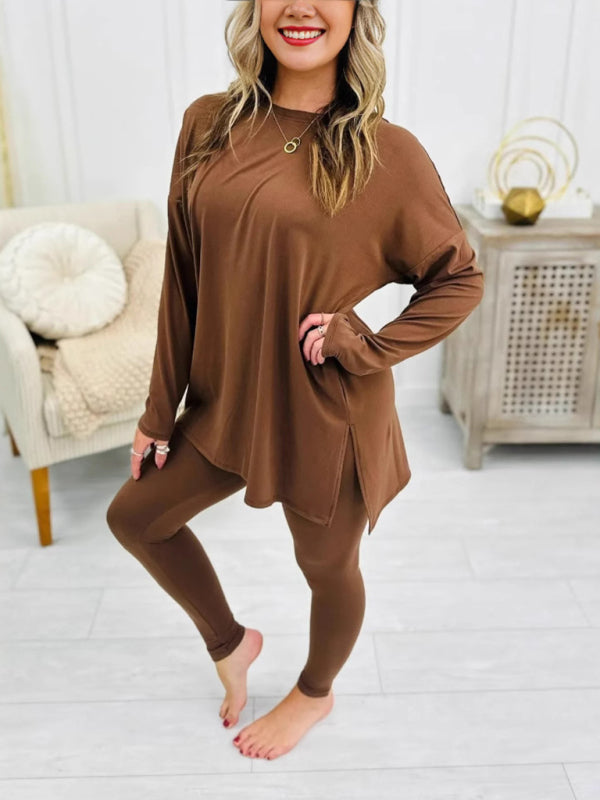 Matching Sets - Asymmetrical Pullover & Leggings Matching Set