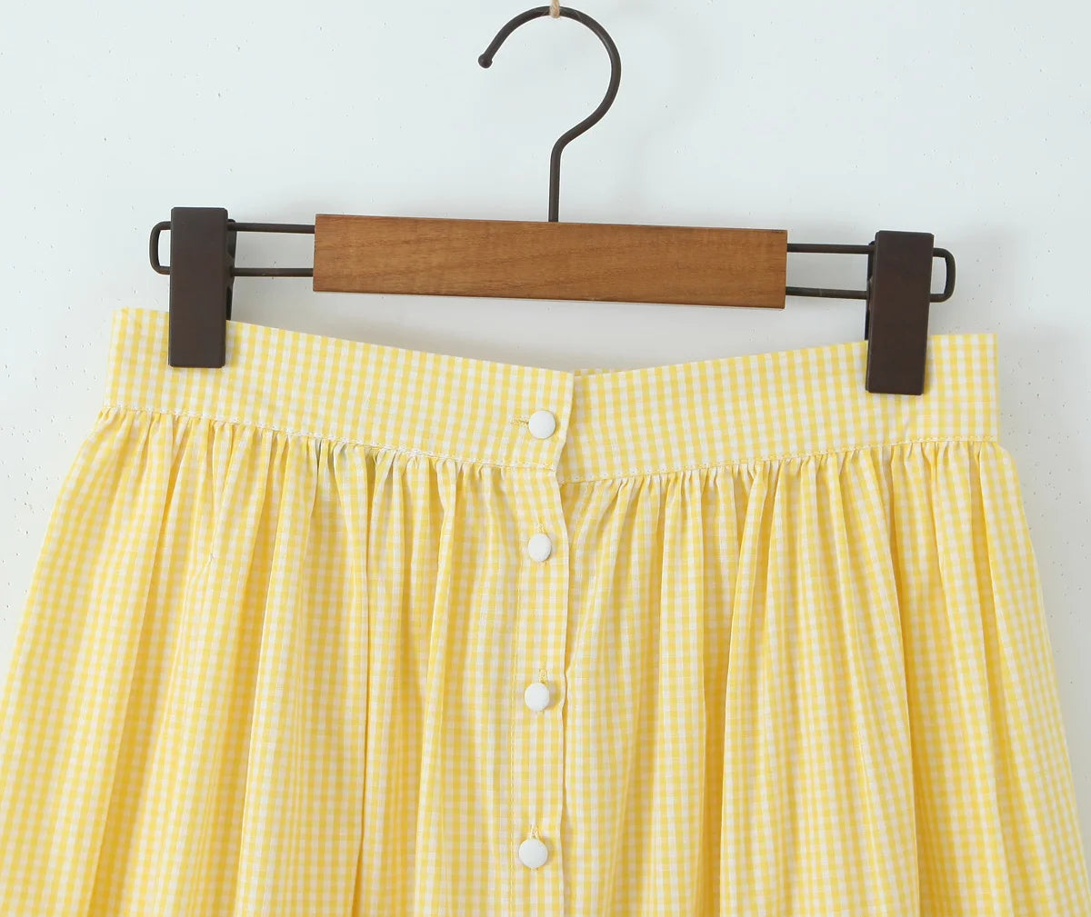 Matching Sets - Casual Plaid Gingham Set Mini Skirt and Blouse