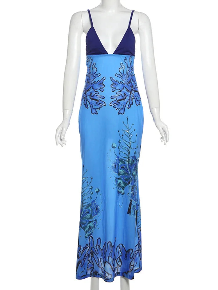 Maxi Dresses - Blue Reef Flow Maxi