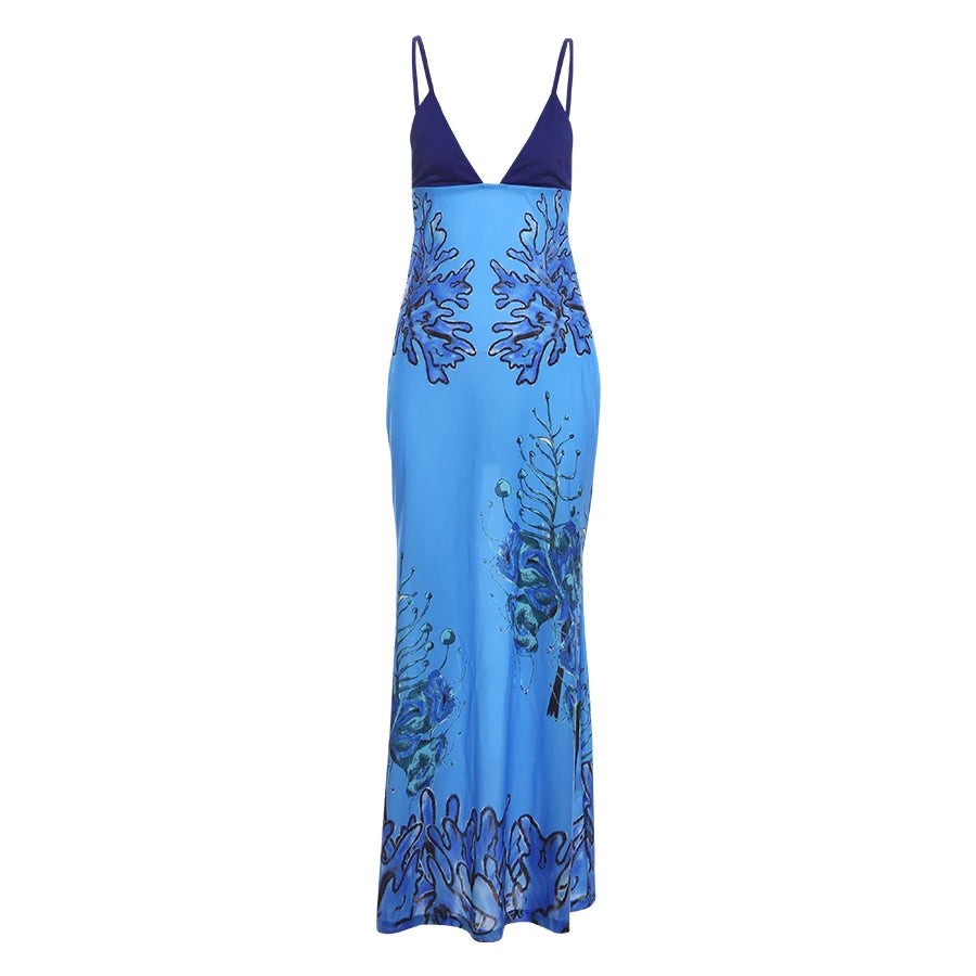 Maxi Dresses - Blue Reef Flow Maxi