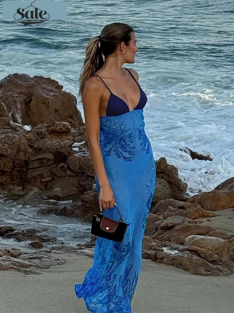 Maxi Dresses - Blue Reef Flow Maxi