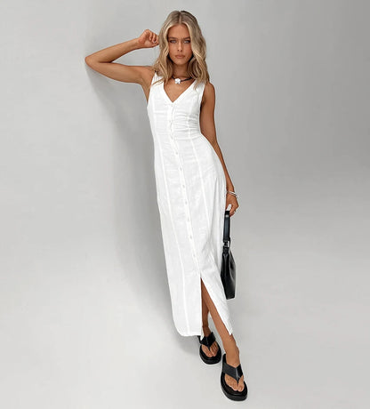 Maxi Dresses - Cotton Midi Shirt Dress for Every Woman